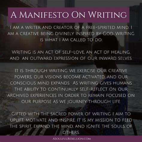 How to Write a Manifesto: An In.